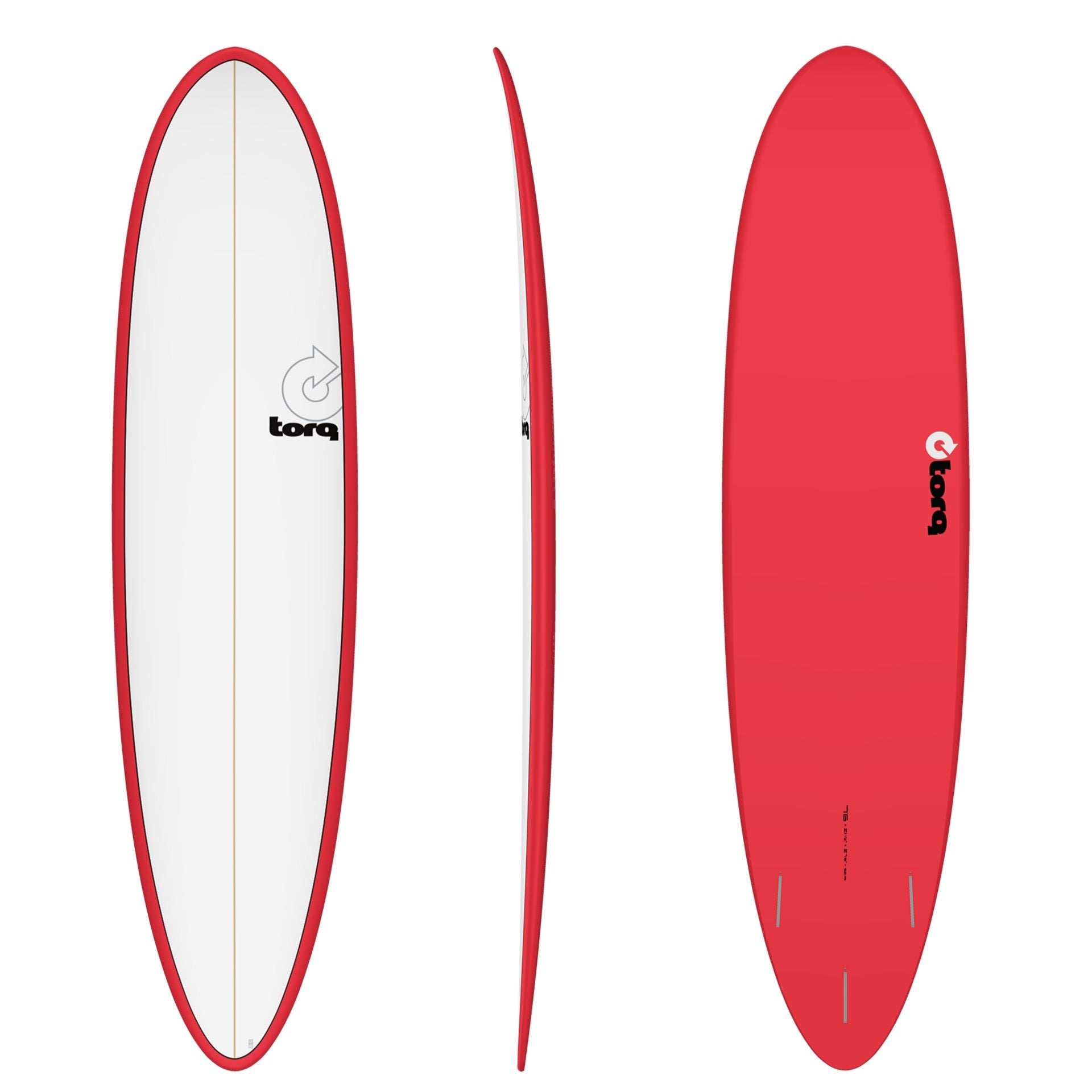 Torq Surfboards Funboard 7 6 Red White Deck Surf District