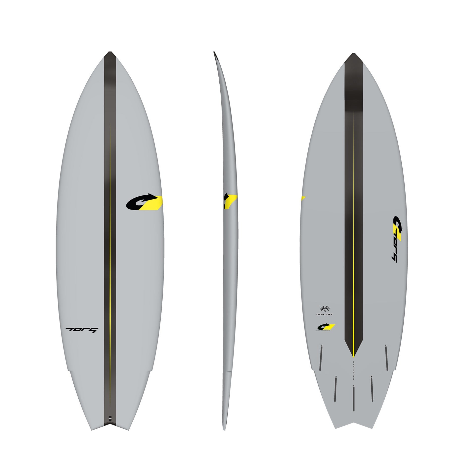 Torq go kart surfboard top